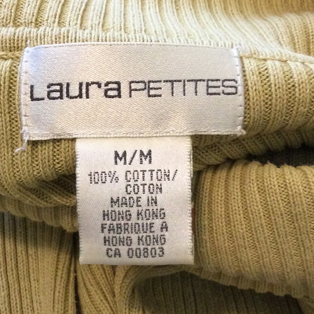 3 for $30 item - Green Laura Petites Turtleneck - Picture 4 of 5